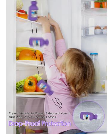 YOUSHARES Insulin Vial Cover - Durable Silicone Protector for 10ml Short Insulin Vials Soft & Flexible Diabetes Care Case (Purple) - International Shipping Available - Buy Online on GoSupps.com
