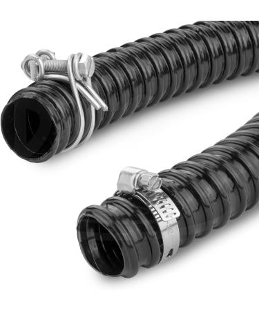Pisces Flexible Pond Hose Pipe | 50mm (2 inch) x 5 Metre Roll | Corrugated Black Tubing for Filter Pumps and UVC Systems - Buy Online on GoSupps.com