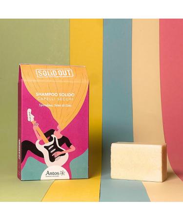  ANTOS ANTOS - Solid shampoo - Nourishing dry hair 55g - Spirulina and flax seeds - Solid Out SOL1 - Buy Online on GoSupps.com