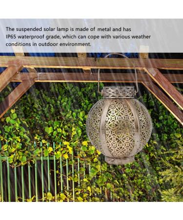 Outdoor Solar Light Hollow-Out Iron Art Solar Lantern Light Hanging Solar Garden Lights Balcony Patio Pathway Lighting (Color : A) (A ) - Buy Online on GoSupps.com
