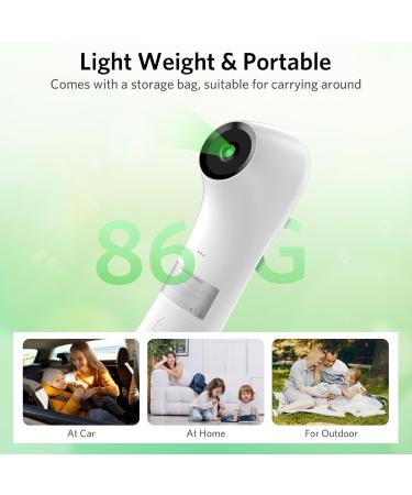 BESTEK No Touch Forehead Thermometer - Digital Infrared Thermometer for Adults & Kids | Large LCD Screen Fever Alarm & 3-Color Indicator - Buy Online on GoSupps.com