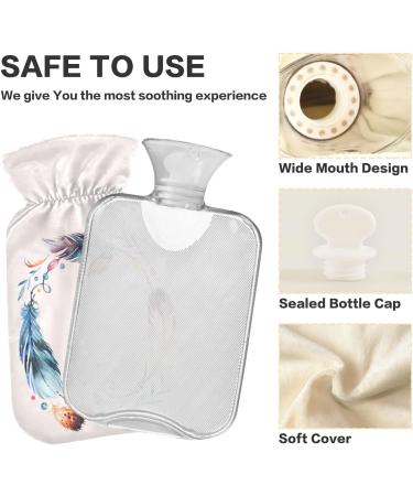 1L Heat Bottle - Durable Warm-Up Bag for Hand Foot & Neck Pain Relief | Watercolor Flower Patterns - Buy Online on GoSupps.com