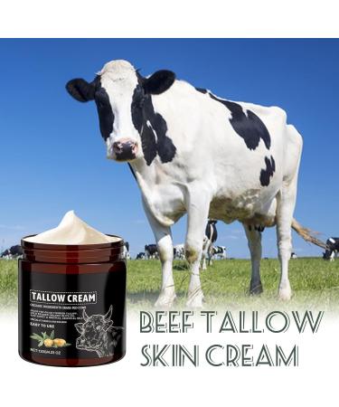 Beef Tallow Moisturizer 120g Beef Tallow Honey Balm Beef Tallow Cream Grass Fed Beef Tallow Balm Body Lotion Cream Beef Tallow Cream for face and body - Buy Online on GoSupps.com