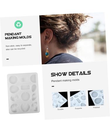 LALAFINA Epoxy Resin Mold Epoxy Mold Resin Keychain Molds Circle Earrings Pendant Making Manual Jewelry Mold Key Chain Charm White 17.2X12.9cm - Buy Online on GoSupps.com