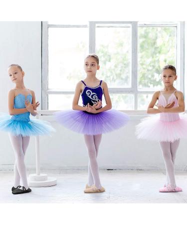 SATINIOR 3 Pairs Girls Ballet Shoes - 3 Colors Ballet Slippers for Toddlers Practice & Yoga Dance - Size 11 Little Kid (Black, Pink, Beige) - Buy Online on GoSupps.com