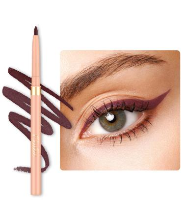 OULAC Crayon Yeux Waterproof Eye Liner et Lip Liner Prune Mat avec Couleur Intense Eyeliner Anti-salissures Texture Lisse et Cr meuse Tenue 12h+ Vegan (L07) Heartfelt LL07 Heartfelt