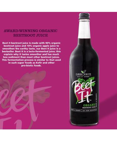 Beet It Jus de betterave bio 750 ml V g talien Cueilli et press Sans sucre ajout (lot de 6) - Buy Online on GoSupps.com