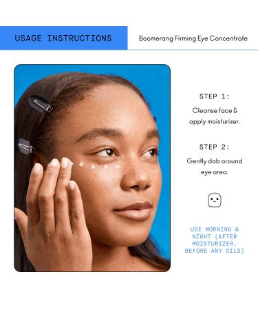 Boomerang Firming Eye Concentrate | Caffeine Eye Cream for Puffiness & Dark Circles | Sulfate-Free Hydrating Formula | 0.5 oz - Buy Online on GoSupps.com