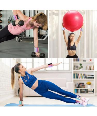 Poskou Adjustable Wrist & Ankle Weights Set - 2x0.9kg Colorful Cuffs for Yoga Dance Pilates Cardio & Aerobics - Buy Online on GoSupps.com