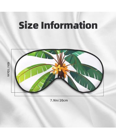 Soft Summer Coconut Tree Eye Mask - Adjustable Breathable Light Blocking Double-Sided Sleep Mask for Comfortable Rest - Buy Online on GoSupps.com