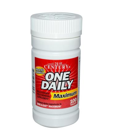 21st Century One Daily Maximum Multivitamin Multimineral 100 Tablets