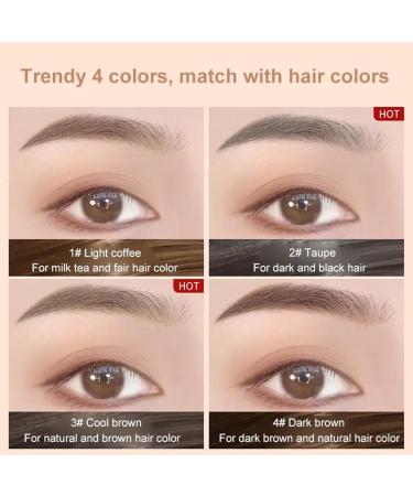 Waterproof Long-Lasting Eyebrow Cream 2Pack HEYKOMI Waterproof Long-Lasting Eyebrow Cream (#1 #4) #1 #4 - Buy Online on GoSupps.com