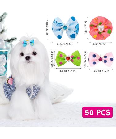 Berkelen 50-Piece Dog Hair Accessories Set Rubber Band Loops & Arches for Long-Haired Pets Perfect for Dogs & Cats - Buy Online on GoSupps.com