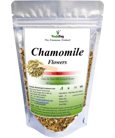 CROW VedaYug Pure Egyptian Chamomile Flowers 100 Caffeine Free So Good Sleep 30g