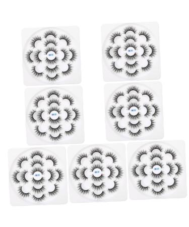 minkissy 7 Boxes 6d False Eyelashes Lash Extension Accessories False Eyelash Beauty Dense Makeup Eyelashes Fluffy Volume Lashes Fake Lashes Fake Eyelash Beauty Accessories Chemical Fiber