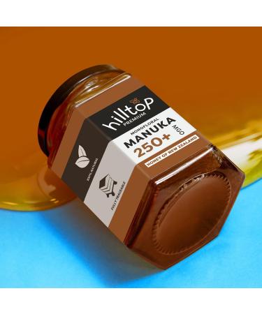 Hilltop Honey Manuka MGO 250+ 225g - Monofloral from New Zealand - Buy Online on GoSupps.com