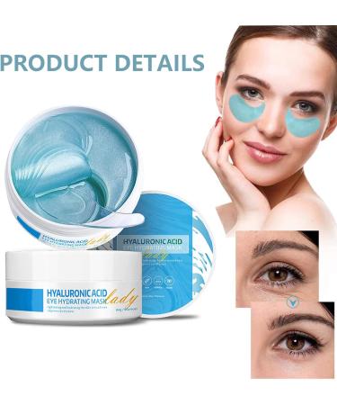 Hyaluronic Acid Under Eye Mask - Collagen & Hydrating Eye Patches for Puffy Eyes and Dark Circles - Anti-aging Revitalizing Gel Pads - All Skin Types - Buy Online on GoSupps.com