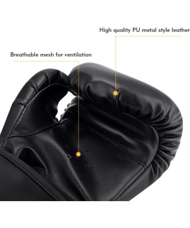 Kids Boxing Gloves  Sparring Gloves for Kids 3-15  Youth Training Gloves with Junior Punch PU Leather  Kids Boxing Gloves for Punching Bag  Kickboxing  Muay Thai  MMA black - Buy Online on GoSupps.com