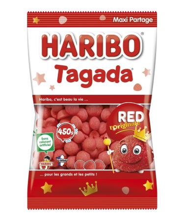 HARIBO - Tagada - Bonbons Sans Colorants Artificiels - Sachet 450 g