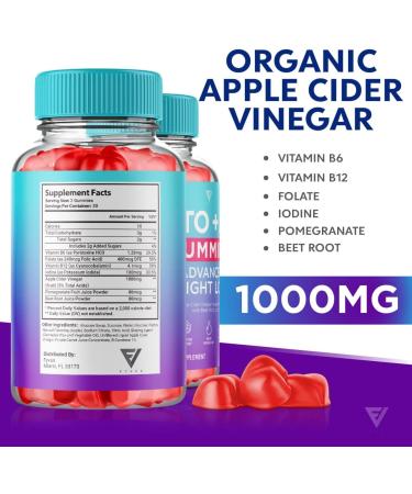 3 Pack Keto ACV Gummies for Advanced Weight Loss - Shark Tank Approved - 180 Gummies for Appetite Control - Oprah Winfrey Belly Diet - Men & Women Friendly - Buy Online on GoSupps.com