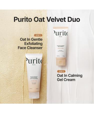 PURITO Korean Oat Exfoliant Visage Doux & fficace Nettoyant Doux Hydratant 150ml - Buy Online on GoSupps.com