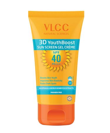 VLCC 3D Youth Boost SPF40 Sun Screen Gel Creme(100gm)