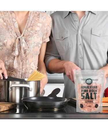 Premium Root Foods Himalayan Pink Salt (Fine) 450g | 950g | 200g - Organic - Resealable Pack 450.0 grams - Buy Online on GoSupps.com
