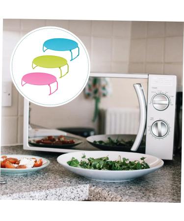 Alipis 6 Pcs Microwave Bracket Veggie Tray Folding Tray Rounded Food Tray Holder Rack Bracket Multifunction - Buy Online on GoSupps.com