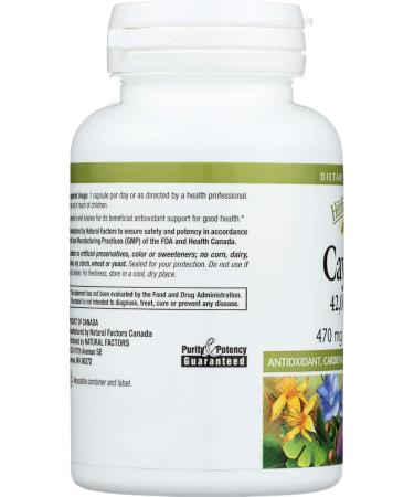 Natural Factors - Cayenne 470 mg - 90 Capsules - Buy Online on GoSupps.com