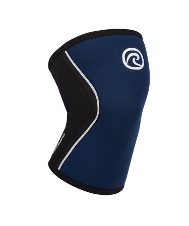 Rehband Kniebandage strength sport knee support for cross fit & heavy training knee sleep from 5 mm neoprene in many colors & sizes unisex m navy 1 piece