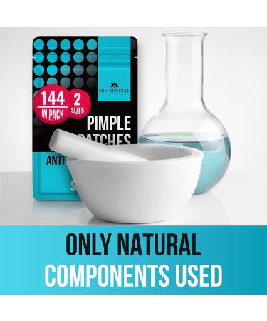 BRIGHTJUNGLE Pimple Patches for Face - Acne Hydrocolloid Treatment with Salicylic Acid (144 Count) - Buy Online on GoSupps.com