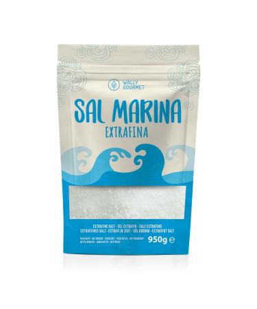 Sel De Mer 100% Naturel Non Raffin Min ral cologique Haute Puret Parfait Pour La Cuisine Sel de Qualit Sup rieure. Naturel non raffin Origine : Espagne Extra-fin 950 g (Lot de 1)