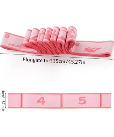Buy Premium Pink Stretching Fitness Band with Loops | Yoga & Exercise Strap for Effective Stretching & Flexibility - Buy Online on GoSupps.com