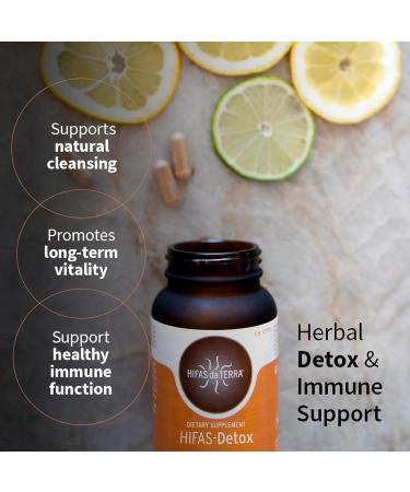 HIFAS DA TERRA HIFAS Detox - Maitake Mushroom Capsules with Polyporus Organic Mushroom Extract Complex Daily Brain Supplement for Women & Men Herbal Immune Support - 60 Vegan Capsules - Buy Online on GoSupps.com