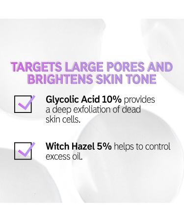 The INKEY List Glycolic Acid Toner - 3.38 fl oz | Reduce Pore Size, Blur Fine Lines, Even Skin Tone - Buy Online on GoSupps.com