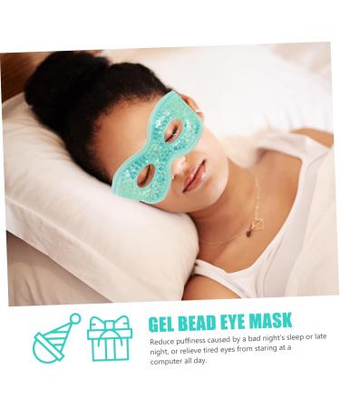 KOMBIUDA Masque Yeux Compresse Glac e Masque De Sommeil Yeux Fournitures De Beaut Pour Filles 28.5x9x1.7cm vert clair - Buy Online on GoSupps.com