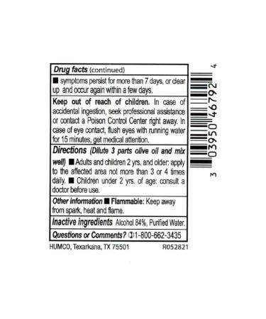 Humco Camphor Spirits 2 Ounce - Pack of 3 - Buy Online on GoSupps.com