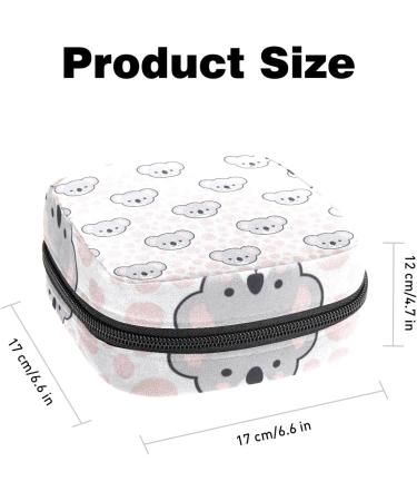 Koala Print Sanitary Napkin Storage Bag - Portable Menstrual Cup Pouch & Nursing Pad Holder (Multicolor) - Buy Online on GoSupps.com