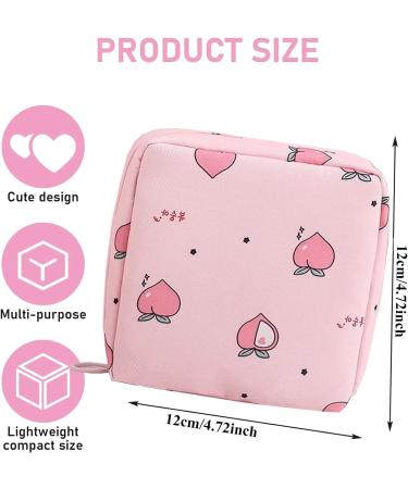 3Pcs Sanitary Pad Holder & Disposal Bags Set | Period & Tampon Storage Pouch for Girls | Zipper Closure | Flower Design - Buy Online on GoSupps.com