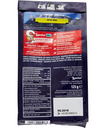  Loacker Loacker Quadratini Pack of 6 chocolate and waffle cubes 125g - Buy Online on GoSupps.com