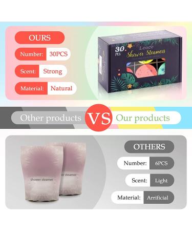 Leoce Shower Steamers - 30 PCS | Aromatherapy Shower Tablets for Relaxation - Buy Online on GoSupps.com