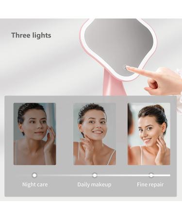 VIHELI LED Makeup Mirror with Light | Portable USB Rechargeable Vanity Mirror - Touch Screen Dimming (White) - Buy Online on GoSupps.com