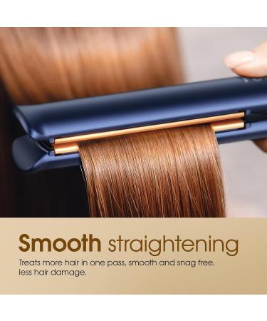 FURIDEN 2 in 1 Hair Straightener & Curler - Flat Iron for Thick & Curly Hair | Long-Lasting Defined Curls (Dark Midnight Blue) | International Shipping Available - Buy Online on GoSupps.com