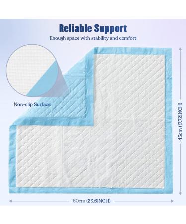 BACTIM Puppy Pads Pack of 50 Super Absorbent Disposable Dog and Puppy Training Pads (60 x 45cm) Multi Layered Leakproof Odour Locking Toilet Trainer Pee Mat for Small to Large Size Pet Incontinence - Buy Online on GoSupps.com