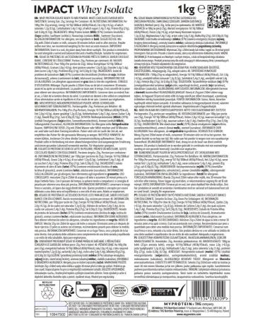 Myprotein MyProtein Impact Whey Isolate - White Chocolate - 500g - 20 Servings - Buy Online on GoSupps.com