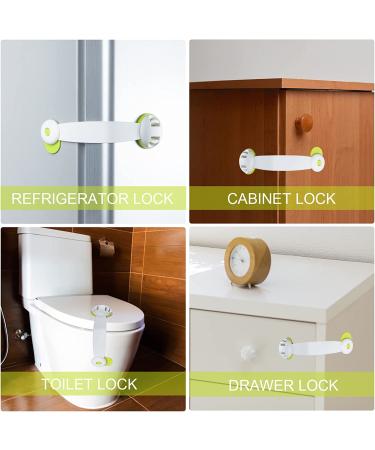 5 Pack Refrigerator Door Lock - Child Safety Cabinet Locks for Cabinets, Sliding Doors, Drawers, and More - Buy Online on GoSupps.com