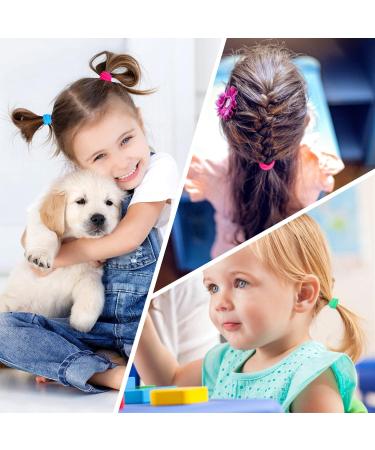 Hanyousheng 200 Pcs Baby Hair Bands - Seamless Elastic Hair Bobbles for Girls in 8 Multicolor Toddler Hair Bands - Kids Hair Accessories - Buy Online on GoSupps.com