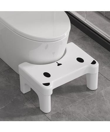 Squatting Toilet Stool for Adults,7'' Toilet Potty Step Stool,Bathroom Potty Squat Stool,Modern Fashion Kitten Style,Anti-Slip and Anti-Drop Design.