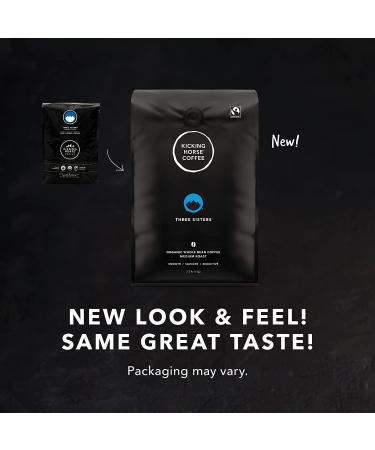 Kicking Horse Coffee Three Sisters Medium Roast Whole Bean 2.2 lb - Organic Fairtrade Kosher Coffee - Buy Online on GoSupps.com
