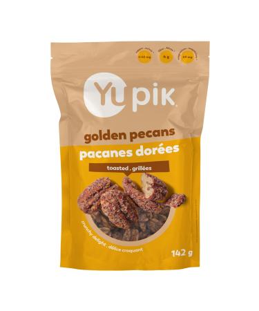 Yupik Toasted Golden Pecans 142 g Gluten-Free Kosher Non-GMO Sweet Snack Crunchy Glazed Pecans with Natural Butter Flavor & Sea Salt Party Snack Source of Copper & Magnesium